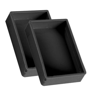 Abdeckkappen für Flauschvorhangschiene 2 Stück - meinTürvorhang.de