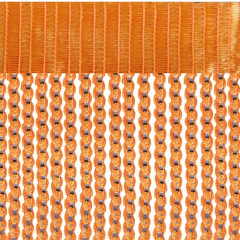 Fadenvorhang Türvorhang in Metalloptik mit Stangendurchzug - meinTürvorhang.de