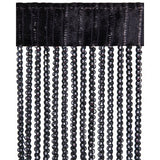 Fadenvorhang Türvorhang in Metalloptik mit Stangendurchzug - meinTürvorhang.de