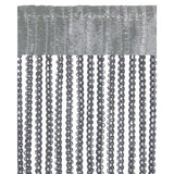 Fadenvorhang Türvorhang in Metalloptik mit Stangendurchzug - meinTürvorhang.de