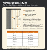 Flauschvorhang Chenille für Tür, Balkon & Terrasse - meinTürvorhang.de