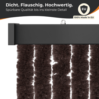 Flauschvorhang Insektenschutz für klassische Türen, Farbmix - meinTürvorhang.de
