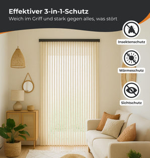 Flauschvorhang Insektenschutz für klassische Türen, Farbmix - meinTürvorhang.de