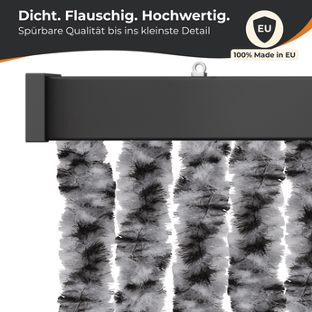 Flauschvorhang Insektenschutz für klassische Türen, Farbmix - meinTürvorhang.de