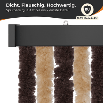 Flauschvorhang Insektenschutz für klassische Türen, Farbmix - meinTürvorhang.de