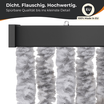 Flauschvorhang Insektenschutz für klassische Türen, Farbmix - meinTürvorhang.de