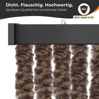 Flauschvorhang Insektenschutz für klassische Türen, Farbmix - meinTürvorhang.de