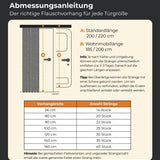 Flauschvorhang Insektenschutz für XXL Türen, Farbmix - meinTürvorhang.de