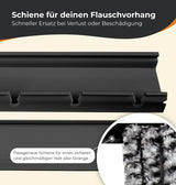 Schiene für Flauschvorhang - meinTürvorhang.de