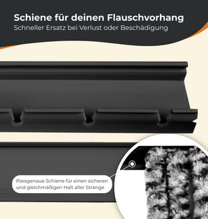 Schiene für Flauschvorhang - meinTürvorhang.de